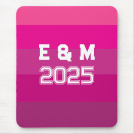 "Anpassbare Monogramm und Jahre Mousepad