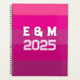 "Anpassbare Monogramm und Jahre Planer