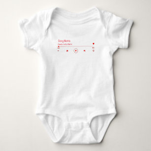 Anpassbare Musik Baby Strampler