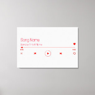 Anpassbare Musik Leinwanddruck