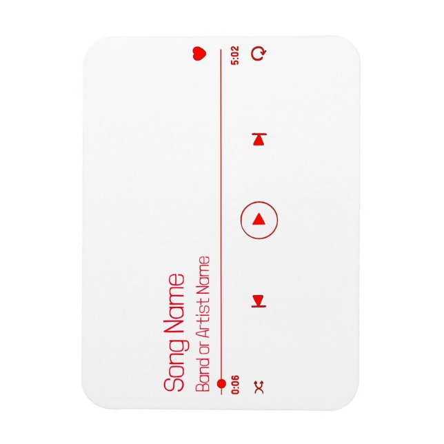 Anpassbare Musik Magnet (Vertikal)