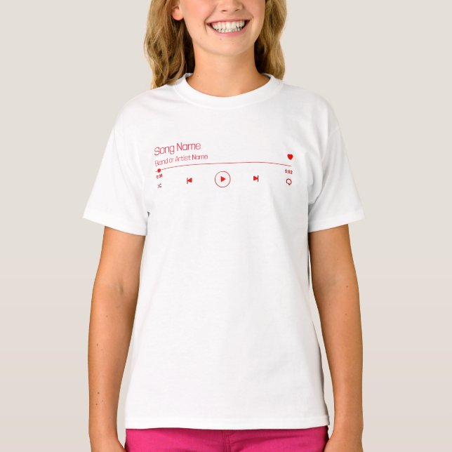 Anpassbare Musik T-Shirt (Vorderseite)