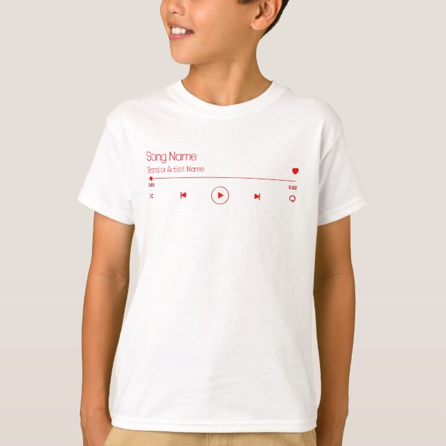 Anpassbare Musik T-Shirt (Vorderseite)
