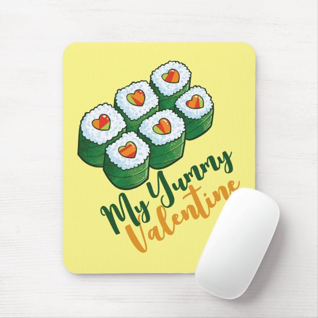 Anpassbare "My Yummy Valentine" Mousepad (Mit Mouse)