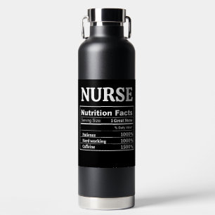 Anpassbare Nährwertangaben Krankenschwester Arzt L Trinkflasche