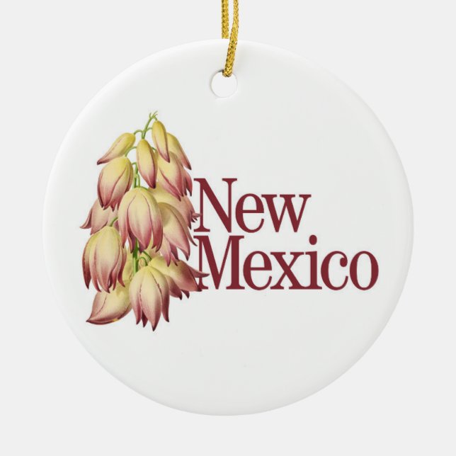 Anpassbare New Mexico Ornament mit Yucca (Vorne)