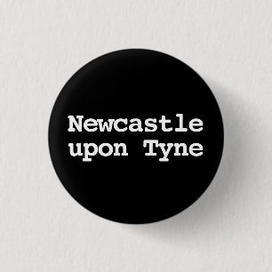 Anpassbare Newcastle upon Tyne-Typografie Button