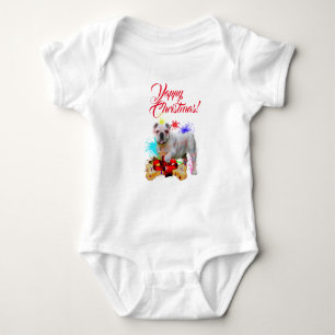 Anpassbare Niedliche Britische Bulldog Yappy Weihn Baby Strampler