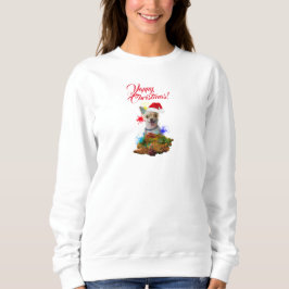 Anpassbare Niedliche Chihuahua Dog Yappy Weihnacht Sweatshirt