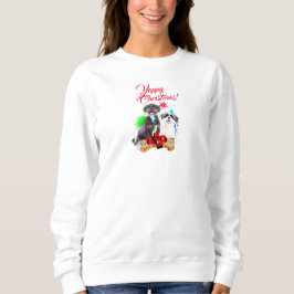 Anpassbare Niedliche Shih Tzu Dog Yappy Weihnachte Sweatshirt