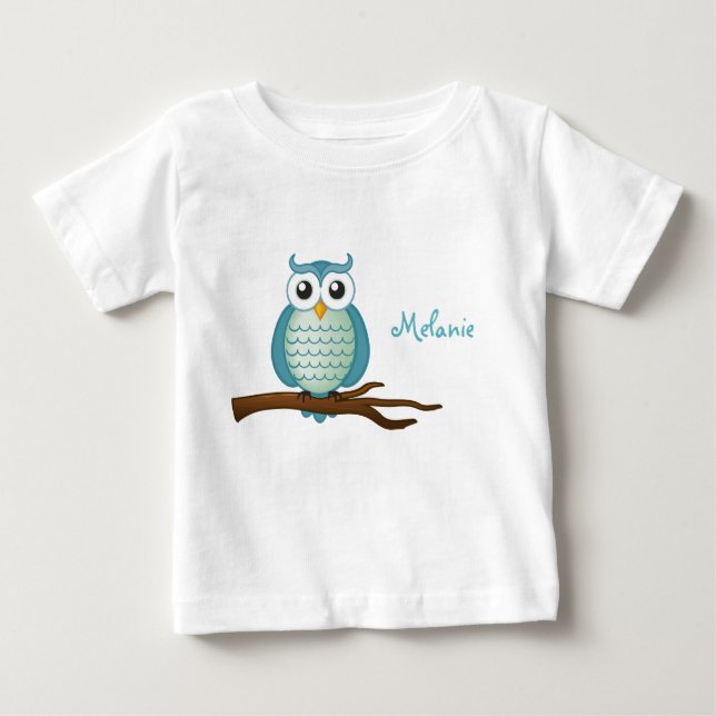Anpassbare Niedliche Wasserschale Baby T-shirt (Vorderseite)