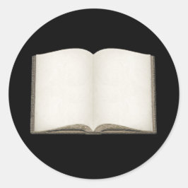 Anpassbare Open Book Stickers