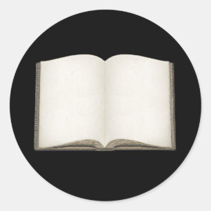 Anpassbare Open Book Stickers