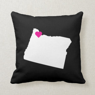 Anpassbare Oregon Staat Liebe Reversible Pillow Kissen