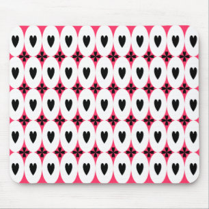 Anpassbare Oval Hearts Mousepad