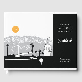 Anpassbare Palmsprings Zuhause Gästebuch