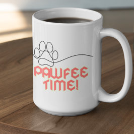 Anpassbare PawFee Zeit Kaffeetasse