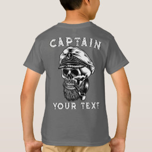 Anpassbare Pfeife im Totenkopfd design für bärtige T-Shirt
