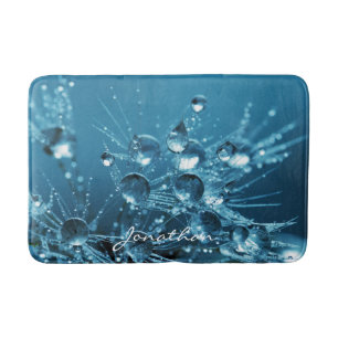 Anpassbare Phantastische Blauwassertropfen Badematte