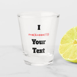 Anpassbare Polargleichung (I Herz) Schnapsglas