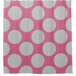 Anpassbare Polka Dots Muster für jede Farbe auf Ro Duschvorhang