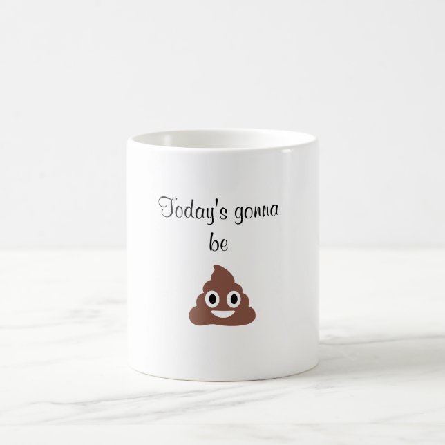 Anpassbare Poo Emoticon Kaffeetasse (Mittel)