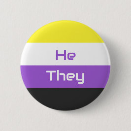 Anpassbare Pronomen NB-Flag für nichtbinäre Priste Button