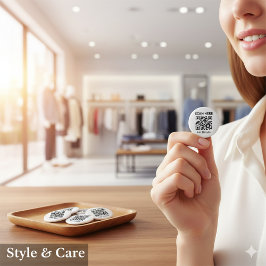 Anpassbare QR Code-Round-Button für jeden Zweck Button