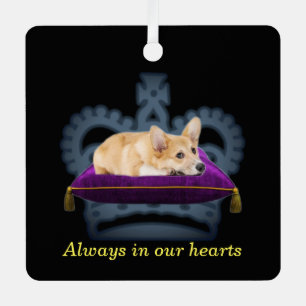 Anpassbare Queen Corgi Kissen Krone Ornament Aus Metall