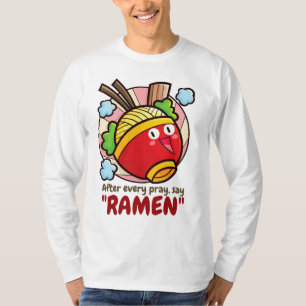 Anpassbare "Ramen" nach dem Beten T-Shirt
