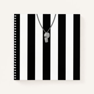 Anpassbare Referenz Stripey Jersey Notebook Notizbuch