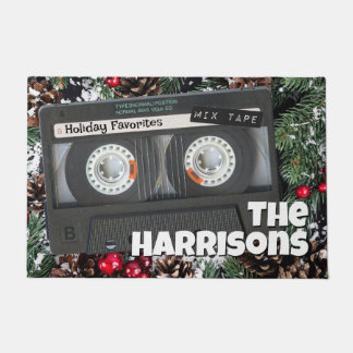 Anpassbare Retro-Kassettenband Weihnachtskassette Fußmatte