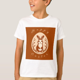 Anpassbare Retro Ostersonne. Osterhase. T-Shirt