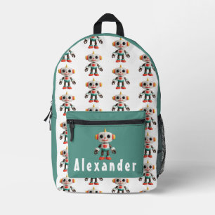 Anpassbare Roboter-Kinder Bedruckter Rucksack