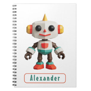 Anpassbare Roboter-Kinder Notizblock
