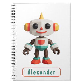 Anpassbare Roboter-Kinder Notizblock