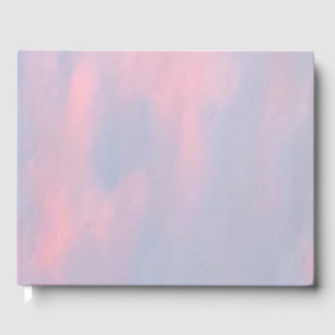 Anpassbare rosa Wolken Gästebuch