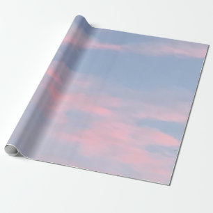 Anpassbare rosa Wolken Geschenkpapier