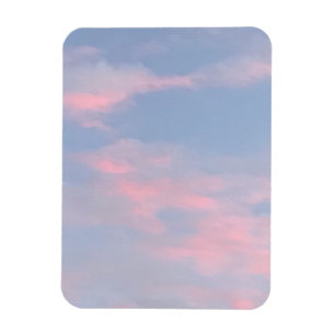 Anpassbare rosa Wolken Magnet