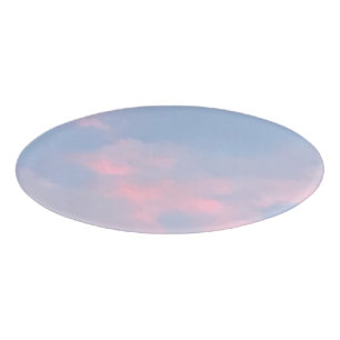 Anpassbare rosa Wolken Namenschild