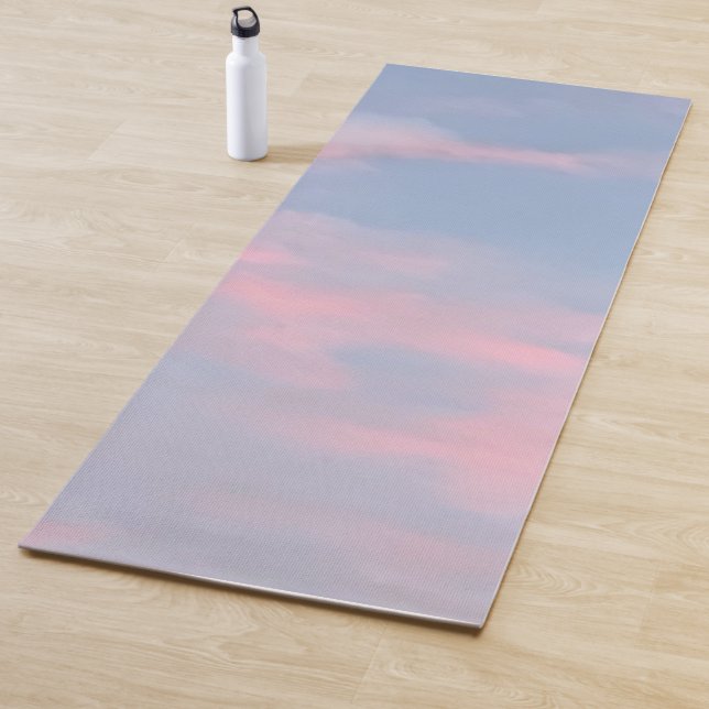 Anpassbare rosa Wolken Yogamatte (Beispiel)