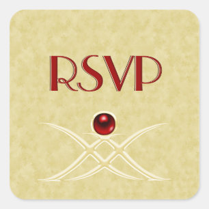 Anpassbare Rot- und Gold-UAWG Stickers