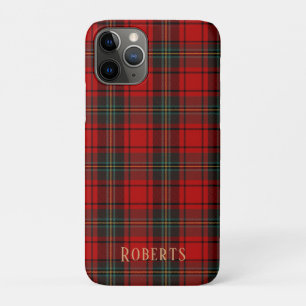Anpassbare rote schottische Tartan-Handyhülle Case-Mate iPhone Hülle