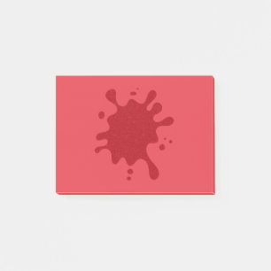 Anpassbare rote Sprenkel-Post-it-Notizen Post-it Klebezettel