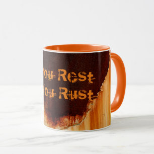 Anpassbare Rust Art Cool Lustig Einzigartig Tasse