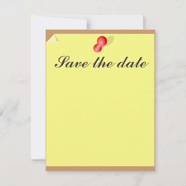 Anpassbare Save the Date klebrige Note (Vorderseite)