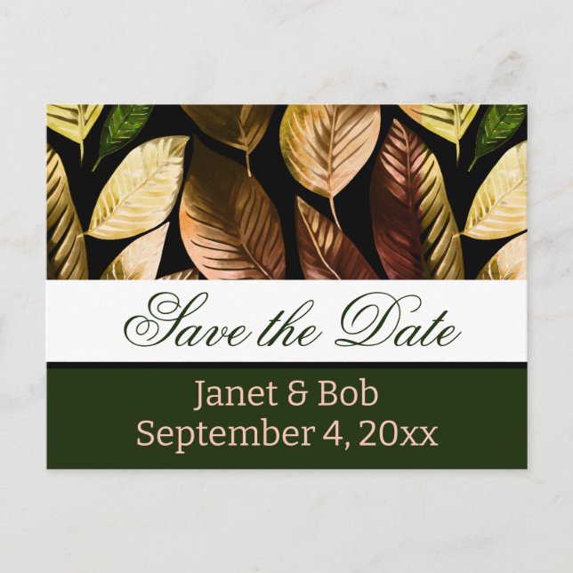 Anpassbare Save the Date Postkarte (Vorderseite)