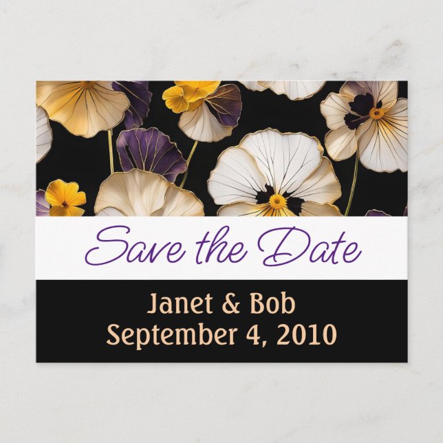 Anpassbare Save the Date Postkartenpinke Ankündigungspostkarte (Vorderseite)