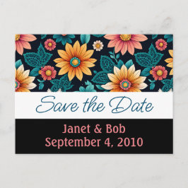 Anpassbare Save the Date Postkartenpinke Ankündigungspostkarte