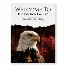 Anpassbare Schaumstofftafeln zur Begrüßung zum 4. 